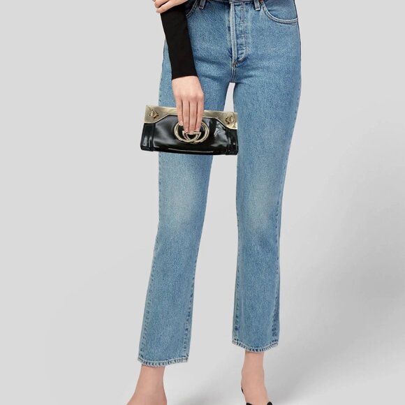 Vintage GUCCI Britt Clutch - Patent Leather - Pre-Loved - Dust Bag - (L) 9in - Picture 3 of 13